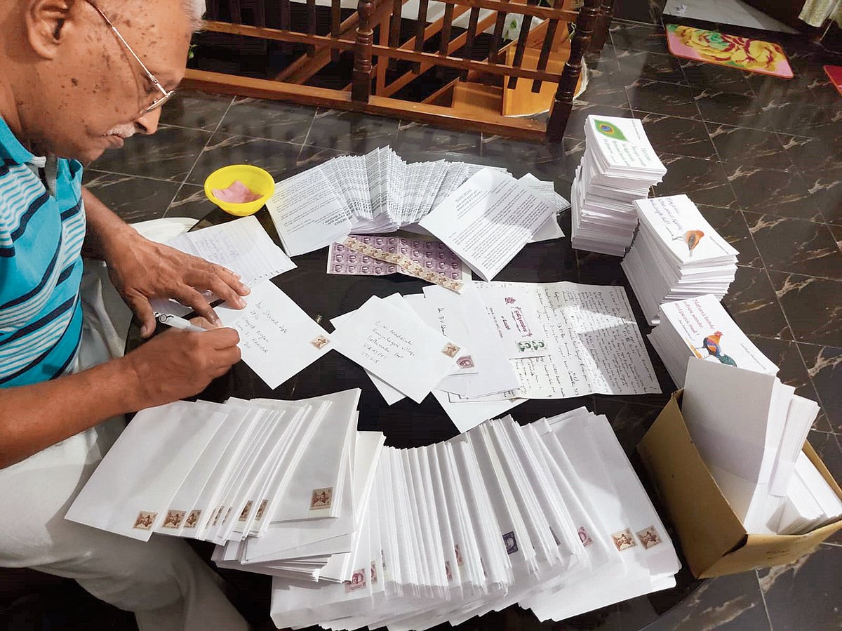 ಡಾಕ್ಟ್ರು ಬರೀತಾರೆ ಹಕ್ಕಿಚಿತ್ರ–ಸಂದೇಶ ಪತ್ರ!