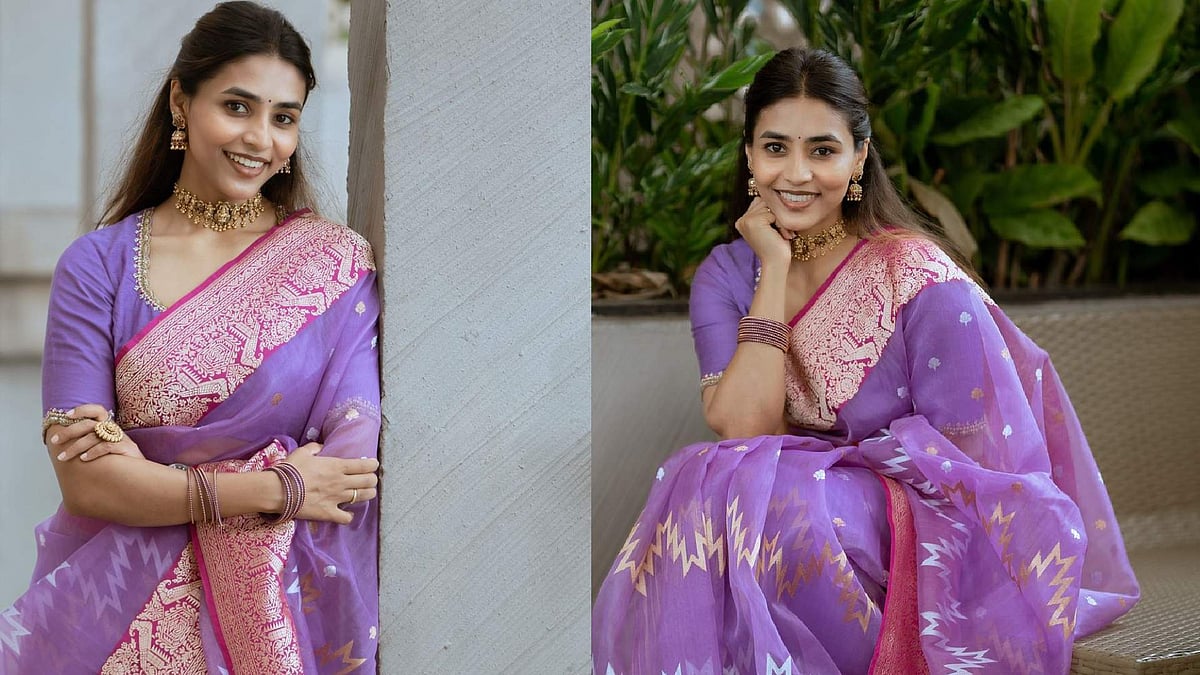 PHOTOS | ಸಪ್ತಮಿ ಗೌಡ ಹಬ್ಬದ ಸಡಗರ