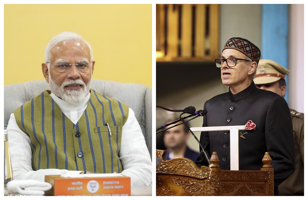 ಜಮ್ಮು-ಕಾಶ್ಮೀರದ ಪ್ರಗತಿಗಾಗಿ ಒಮರ್ ಜತೆಗೂಡಿ ಕೆಲಸ: ಪ್ರಧಾನಿ ಮೋದಿ