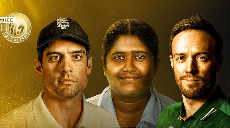 ವಿಲಿಯರ್ಸ್, ಕುಕ್, ಭಾರತದ ನೀತು ಡೇವಿಡ್ ಐಸಿಸಿಯ ಹಾಲ್‌ ಆಫ್‌ ಫೇಮ್‌ ಪಟ್ಟಿಗೆ