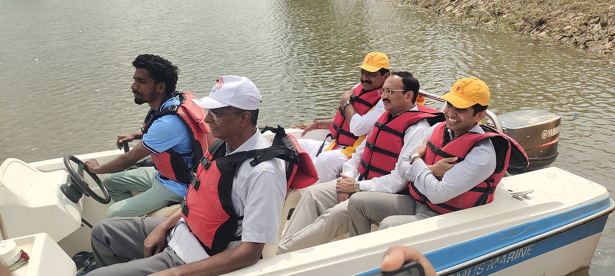 ಚನ್ನಮ್ಮನ ಕಿತ್ತೂರು: ಜನಾಕರ್ಷಿಸಿದ ದೋಣಿ ವಿಹಾರ