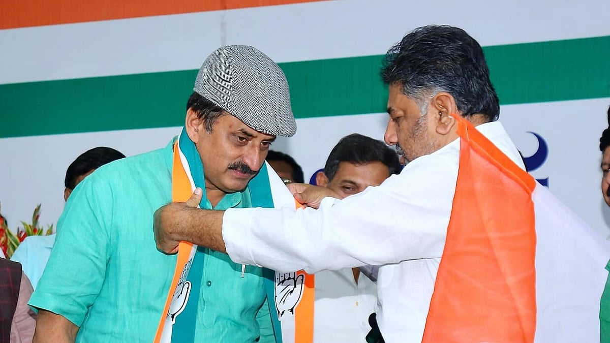 ಕಾಂಗ್ರೆಸ್ ಸೇರಿದ ಯೋಗೇಶ್ವರ್; ಮರಳಿ ಗೂಡಿಗೆ ಬಂದಿದ್ದಾರೆ ಎಂದ ಡಿ.ಕೆ. ಶಿವಕುಮಾರ್