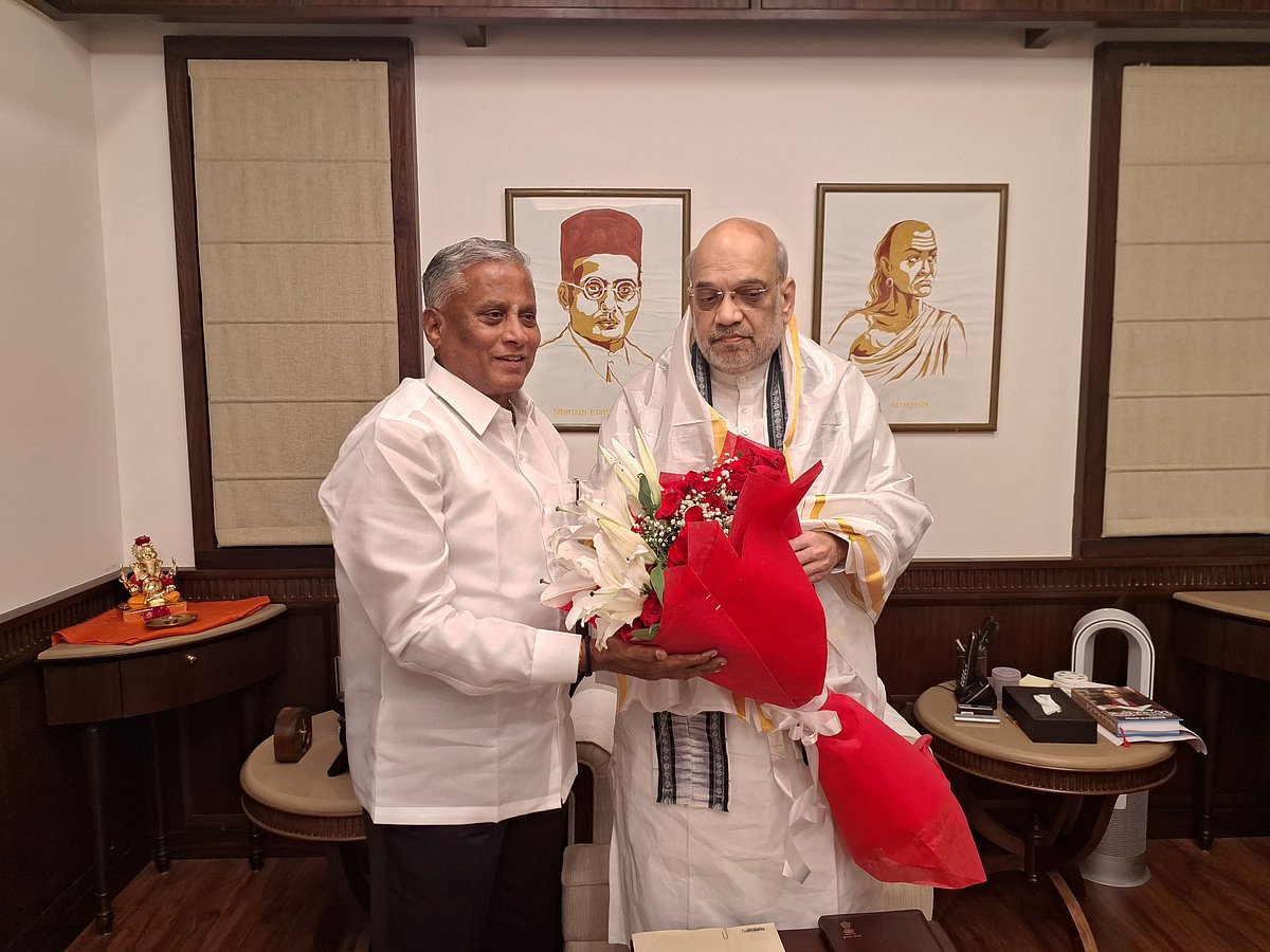 ಮಹಾರಾಷ್ಟ್ರ ಚುನಾವಣೆ: ಅಮಿತ್‌ ಶಾ–ಸೋಮಣ್ಣ ಚರ್ಚೆ 