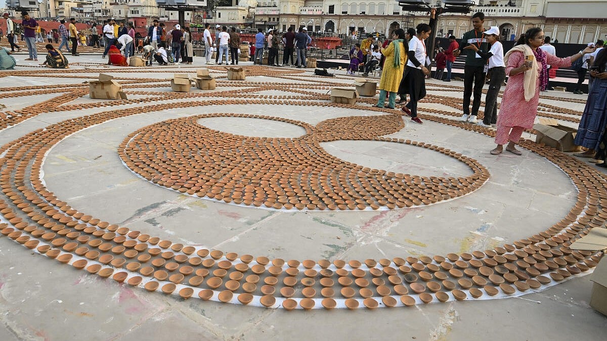 ಅಯೋಧ್ಯೆ: ಮೊದಲ ದೀಪಾವಳಿ ಆಚರಣೆಗೆ ರಾಮಮಂದಿರ ಸಜ್ಜು