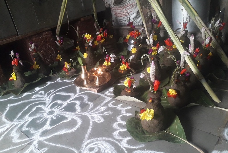‍‍ಸಗಣಿಯಿಂದ ಮಾಡಿದ ಪಾಂಡವರ ಮೂರ್ತಿಗಳು (ಸಂಗ್ರಹ ಚಿತ್ರ)