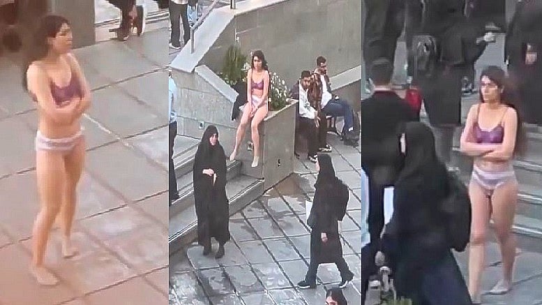 ವಿವಿ ಆವರಣದಲ್ಲಿ ಅರೆನಗ್ನವಾಗಿ ಯುವತಿ ಪ್ರತಿಭಟನೆ: ಇರಾನ್ ಸರ್ಕಾರ ಹೇಳಿದ್ದೇನು?