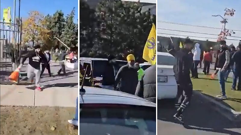 Video: ಕೆನಡಾ ಹಿಂದೂ ದೇವಾಲಯದ ಭಕ್ತರ ಮೇಲೆ ಖಾಲಿಸ್ತಾನಿ ಪ್ರತ್ಯೇಕತಾವಾದಿಗಳ ದಾಳಿ