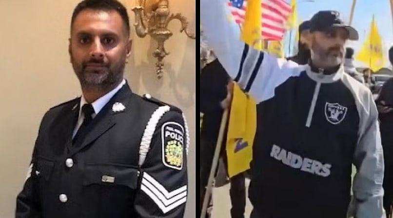 ಖಾಲಿಸ್ತಾನಿ ಬೆಂಬಲಿಗರ ಪ್ರತಿಭಟನೆಯಲ್ಲಿ ಭಾಗಿಯಾಗಿದ್ದ ಪೊಲೀಸ್ ಅಧಿಕಾರಿ ಅಮಾನತು