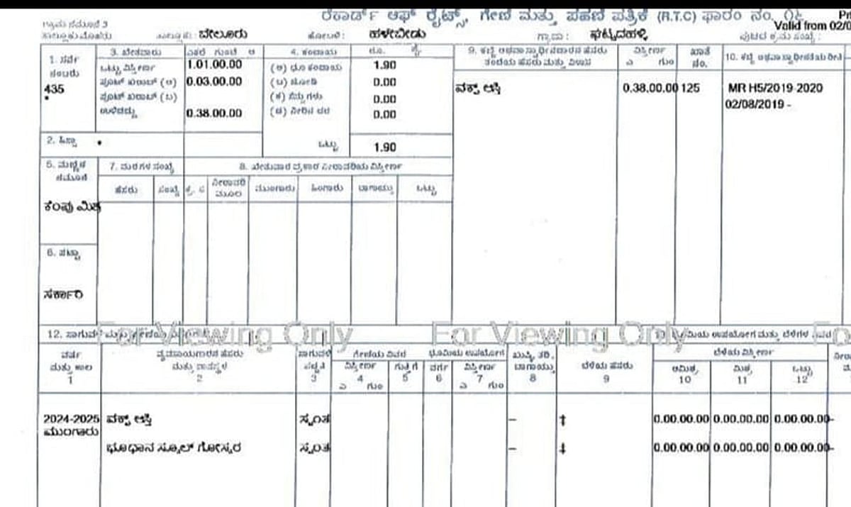 ಹಳೇಬೀಡು: ಶಾಲೆಗೆ ದಾನ ನೀಡಿದ ಜಮೀನೂ ವಕ್ಪ್ ಆಸ್ತಿ!