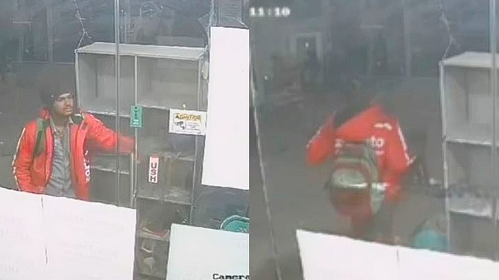 ವಿಡಿಯೊ: ಜೊಮಾಟೊ ಡೆಲಿವರಿ ಬಾಯ್‌ ಜಾಕೆಟ್ ಧರಿಸಿದ್ದ ಯುವಕನಿಂದ ಕಳ್ಳತನ?