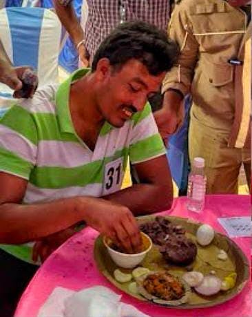 13 ಮುದ್ದೆ ತಿಂದ.. ಟಗರು ಗೆದ್ದ..!