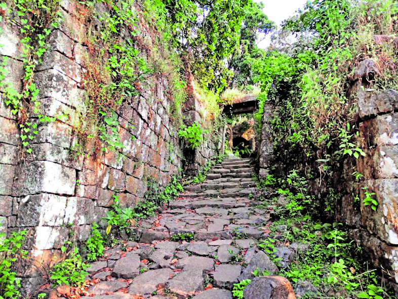 ಚಂದ್ರಗುತ್ತಿ ಕೋಟೆಗೆ ಹೋಗುವ ದಾರಿ 