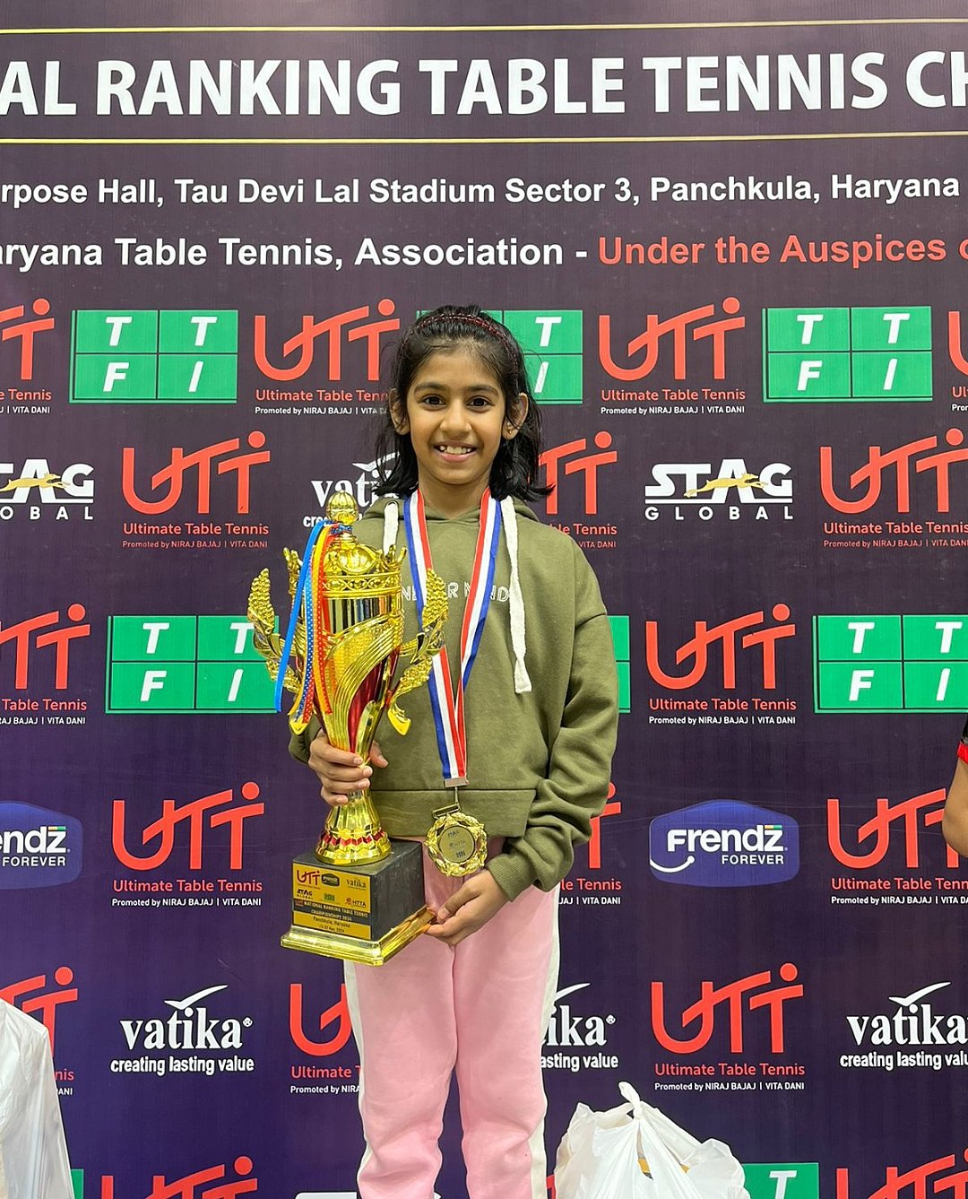 ಟೇಬಲ್‌ ಟೆನಿಸ್‌ ಟೂರ್ನಿ: ಸಾಕ್ಷ್ಯಾ ಸಂತೋಷ್‌ಗೆ ಕಿರೀಟ