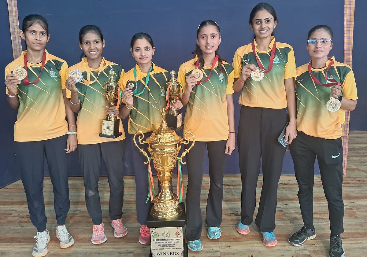 ಕ್ರಾಸ್ ಕಂಟ್ರಿ: ಮಂಗಳೂರು ವಿವಿ ‘ಹ್ಯಾಟ್ರಿಕ್’ ಸಾಧನೆ