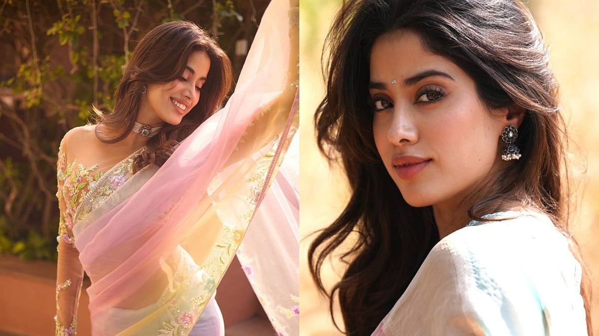 PHOTOS | ಚೆಂದದ ಸೀರೆಯಲ್ಲಿ ‘ದೇವರ’ ಬೆಡಗಿ ಜಾಹ್ನವಿ ಕಪೂರ್