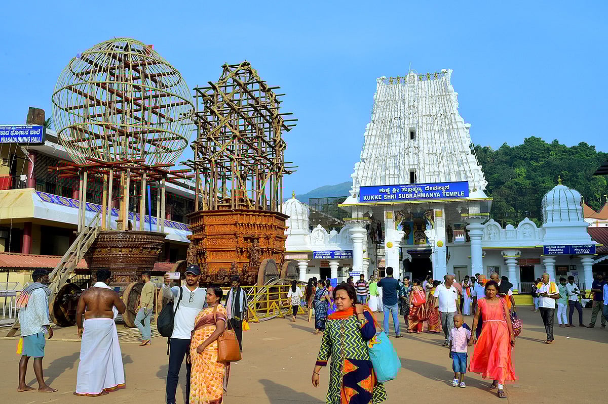 ಕುಕ್ಕೆಯ ಜಾತ್ರೋತ್ಸವಕ್ಕೆ ಸಿದ್ಧಗೊಳ್ಳುತಿದೆ ಬೆತ್ತದ ರಥ