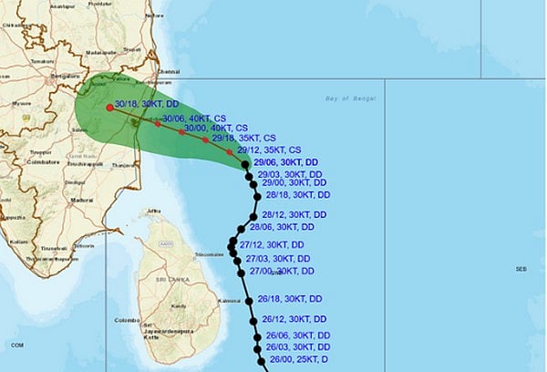 Cyclone Fengal: ಬಂಗಾಳ ಕೊಲ್ಲಿಯಲ್ಲಿ ರೂಪುಗೊಂಡ 'ಫೆಂಗಲ್' ಚಂಡಮಾರುತ