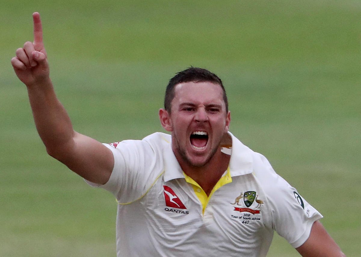 ಪಿಂಕ್ ಬಾಲ್ ಟೆಸ್ಟ್‌ಗೂ ಮುನ್ನ ಆಸೀಸ್‌ಗೆ ಹಿನ್ನಡೆ;ಗಾಯಾಳು ಹ್ಯಾಜಲ್‌ವುಡ್‌ ಅಲಭ್ಯ