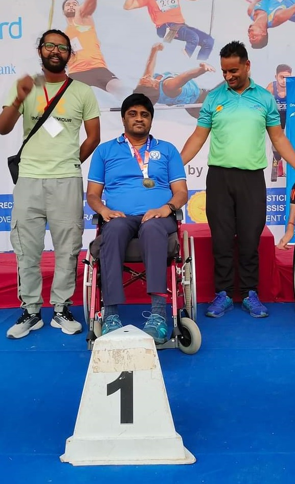 2023ರಲ್ಲಿ ಪುಣೆಯಲ್ಲಿ ನಡೆದ ರಾಷ್ಟ್ರೀಯ ಪ್ಯಾರಾ ಅಥ್ಲೆಟಿಕ್ಸ್ ಸ್ಪರ್ಧೆಯಲ್ಲಿ ಚಿನ್ನದ ಪದಕದೊಂದಿಗೆ ಅನಂತರಾವ್