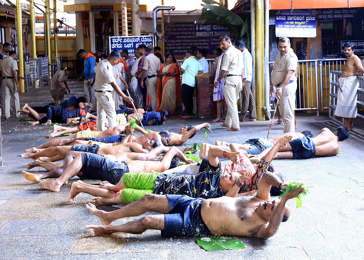 ಕುಕ್ಕೆ ಸುಬ್ರಹ್ಮಣ್ಯ: 78 ಭಕ್ತರಿಂದ ಎಡೆಸ್ನಾನ ಸೇವೆ
