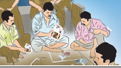 ಉಡುಪಿ | ಜೂಜಾಟಕ್ಕೆ ದಾಳಿ: ನಗದು, ಮೊಬೈಲ್ ವಶ