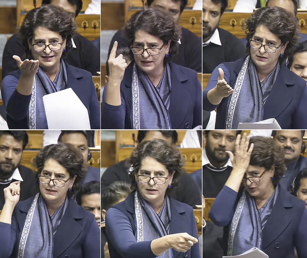 ಸಂವಿಧಾನ ಸಂಘದ ನಿಯಮ ಪುಸ್ತಕವಲ್ಲ: ಸಂಸತ್ತಿನಲ್ಲಿ ಪ್ರಿಯಾಂಕಾ ಚೊಚ್ಚಲ ಭಾಷಣ