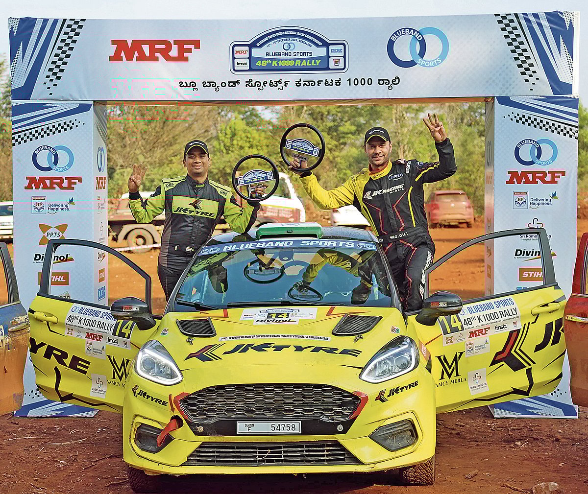 ಕೆ1000 ರ‍್ಯಾಲಿ: ಗಿಲ್‌–ಅನಿರುದ್ಧ ಜೋಡಿಗೆ ಪ್ರಶಸ್ತಿ