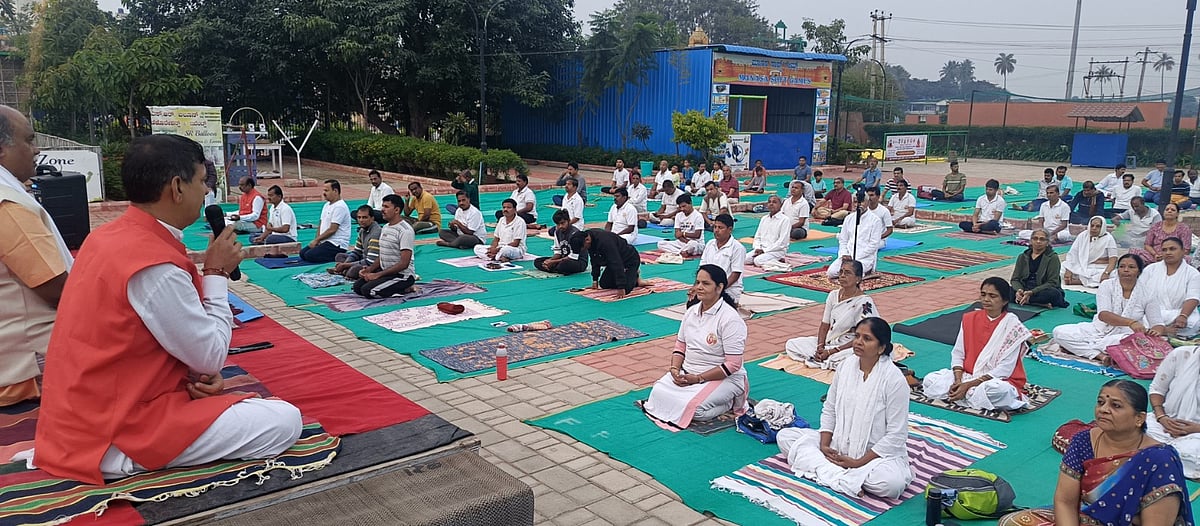 ವಿಜಯನಗರ | ಪತಂಜಲಿ ಯೋಗ ಸಮಿತಿಯಿಂದ ಪ್ರಥಮ ‘ವಿಶ್ವ ಧ್ಯಾನ ದಿನ’