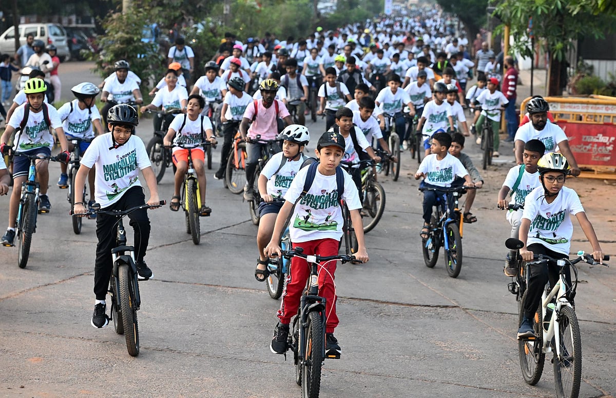 ಮಂಗಳೂರು ಸೈಕ್ಲೊಥಾನ್‌ 2024: ಚುಮು ಚುಮು ಚಳಿಯಲ್ಲಿ ಸೈಕಲ್‌ ಸವಾರಿ 
