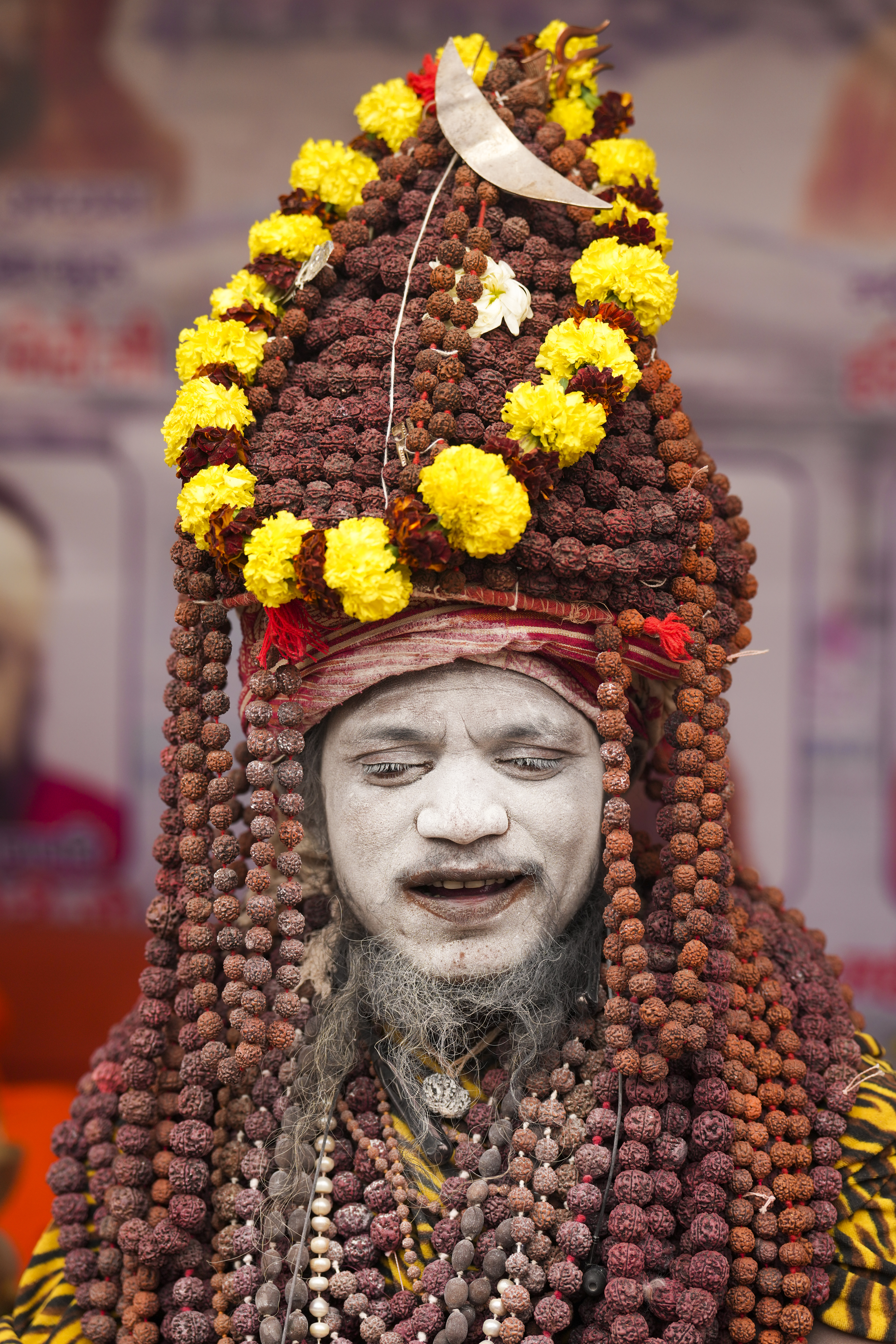 ಕುಂಭಮೇಳದಲ್ಲಿ ಭಾಗವಹಿಸಲು ಬಂದಿರುವ ಸಾಧು