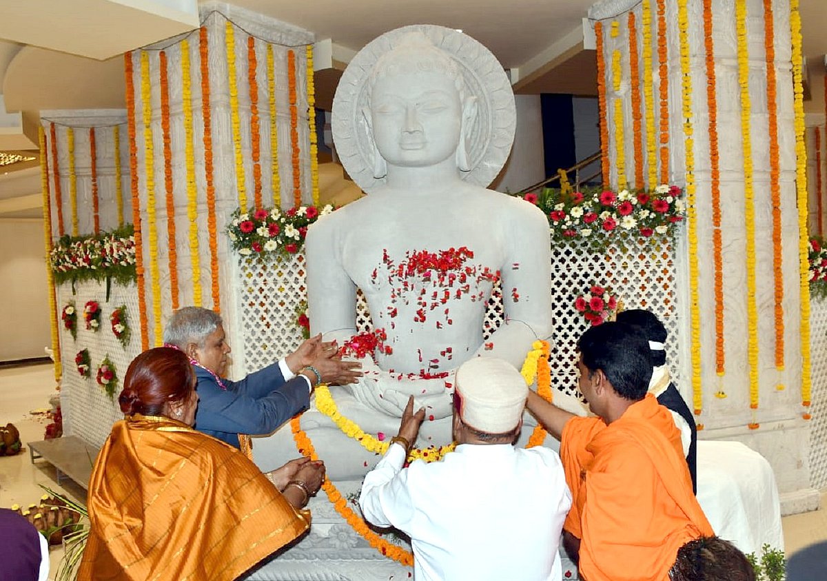 405 ಅಡಿ ಎತ್ತರದ ಸುಮೇರು ಪರ್ವತ ಲೋಕಾರ್ಪಣೆ ಮಾಡಿದ ಉಪರಾಷ್ಟ್ರಪತಿ ಜಗದೀಪ ಧನಕರ್‌