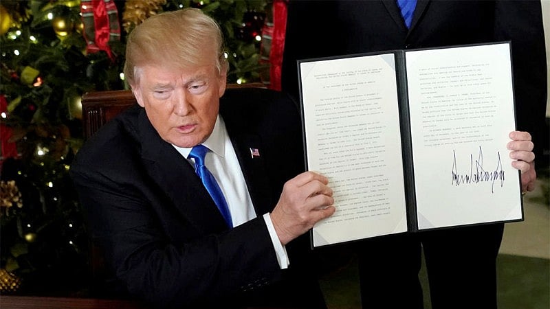 ಪ್ಯಾರಿಸ್ ಒಪ್ಪಂದದಿಂದ ಹೊರಬಂದ ಅಮೆರಿಕ: ಅಧ್ಯಕ್ಷ ಡೊನಾಲ್ಡ್ ಟ್ರಂಪ್ ಘೋಷಣೆ