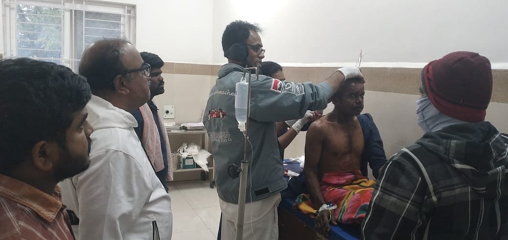 ರಾಮನಗರ: ರೈತನ ಮೇಲೆ ಕರಡಿ ದಾಳಿ
