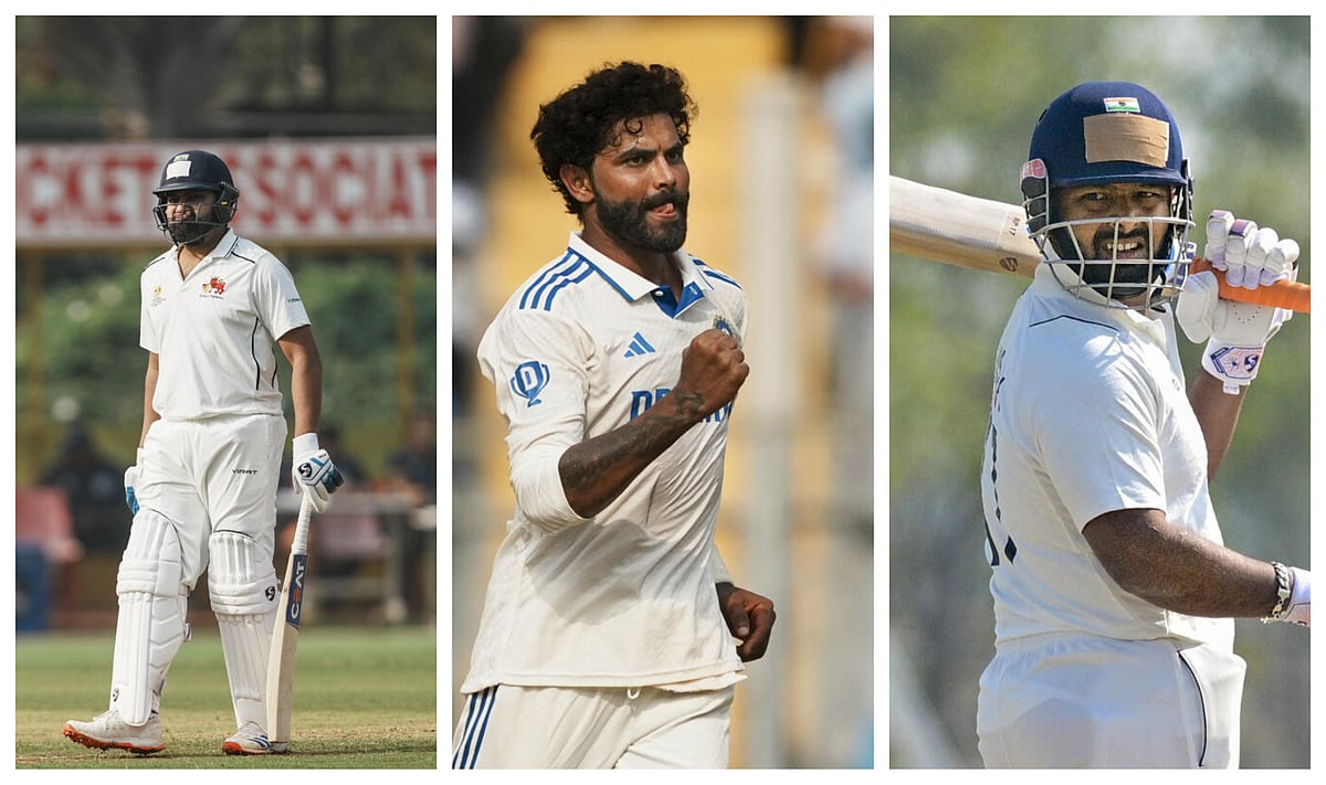 Ranji Trophy: ಜಡೇಜ ಮೋಡಿ; ರೋಹಿತ್, ಜೈಸ್ವಾಲ್, ಪಂತ್ ವೈಫಲ್ಯ 