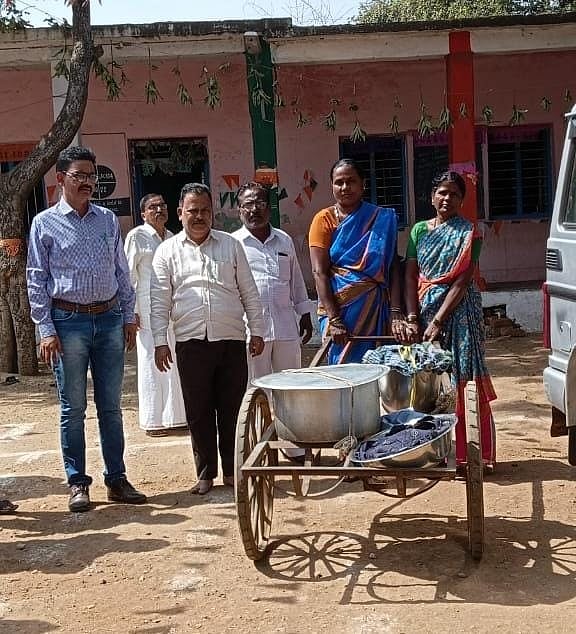 ಪ್ರಜಾವಾಣಿ ವರದಿ ಫಲಶ್ರುತಿ | ಹರಪನಹಳ್ಳಿ: ಶಾಲೆಗೆ ಬಂತು ಬಿಸಿಯೂಟ