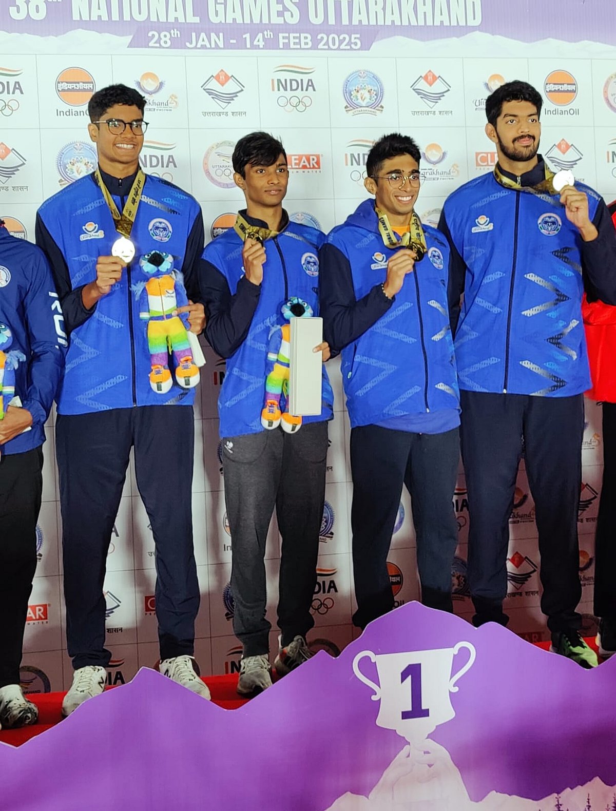 ಮೆಡ್ಲೆ ರಿಲೆ: ರಾಜ್ಯದ ಪುರುಷರಿಗೆ ಚಿನ್ನ