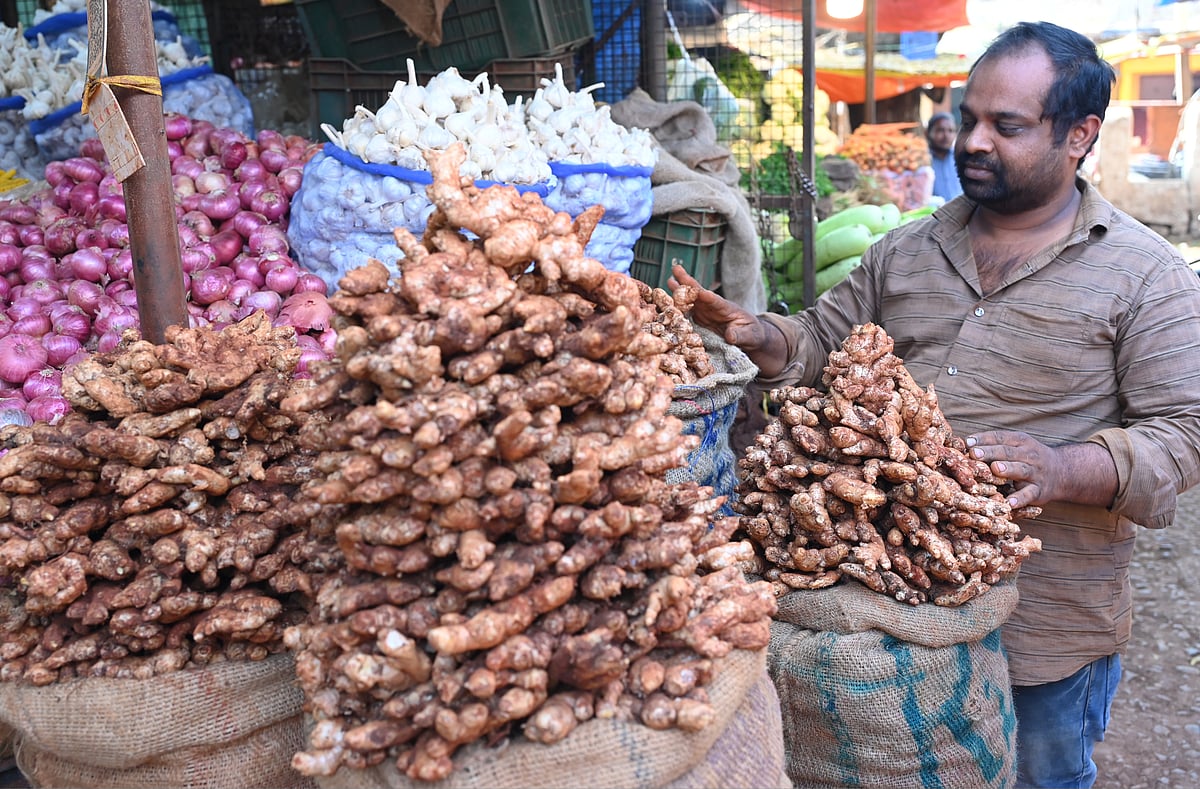 ಬೀದರ್‌: ಶುಂಠಿ, ಬೆಳ್ಳುಳ್ಳಿ ಬೆಲೆ ಭಾರಿ ಕುಸಿತ