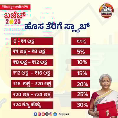 ಹೊಸ ಆದಾಯ ತೆರಿಗೆ ಪ್ರಸ್ತಾಪ