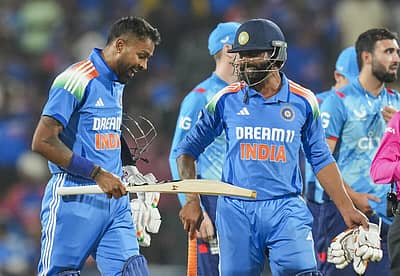 ಗೆಲುವಿನ ಲೆಕ್ಕ ಚುಕ್ತಾ ಗೊಳಿಸಿದ ಹಾರ್ದಿಕ್‌ ಪಾಂಡ್ಯ ಹಾಗೂ ರವೀಂದ್ರ ಜಡೇಜ