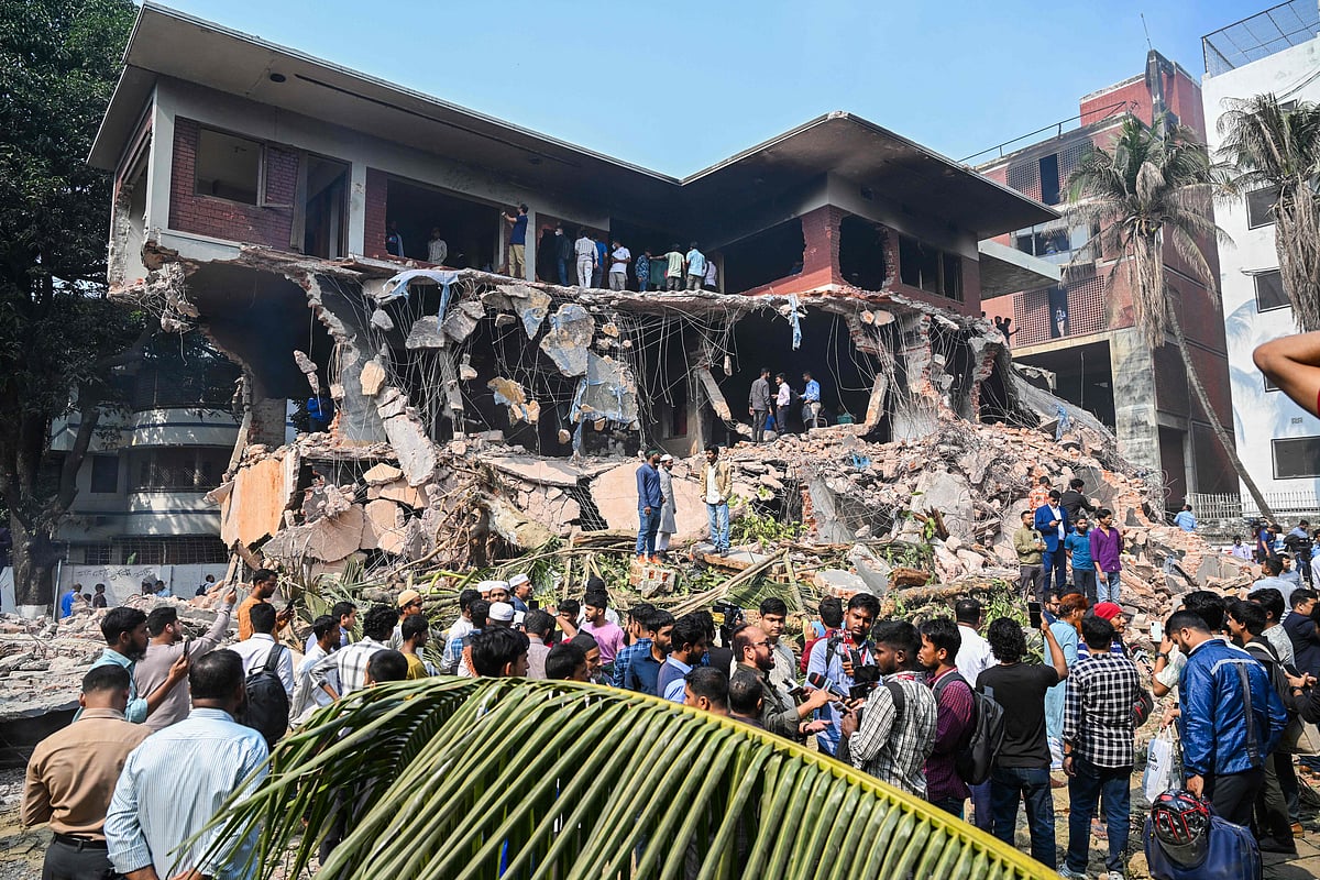 ಶೇಖ್‌ ಹಸೀನಾ ಅವರ ತಂದೆ ಶೇಖ್ ಮುಜಿಬುರ್ ರೆಹಮಾನ್‌ ಮನೆ ಧ್ವಂಸ