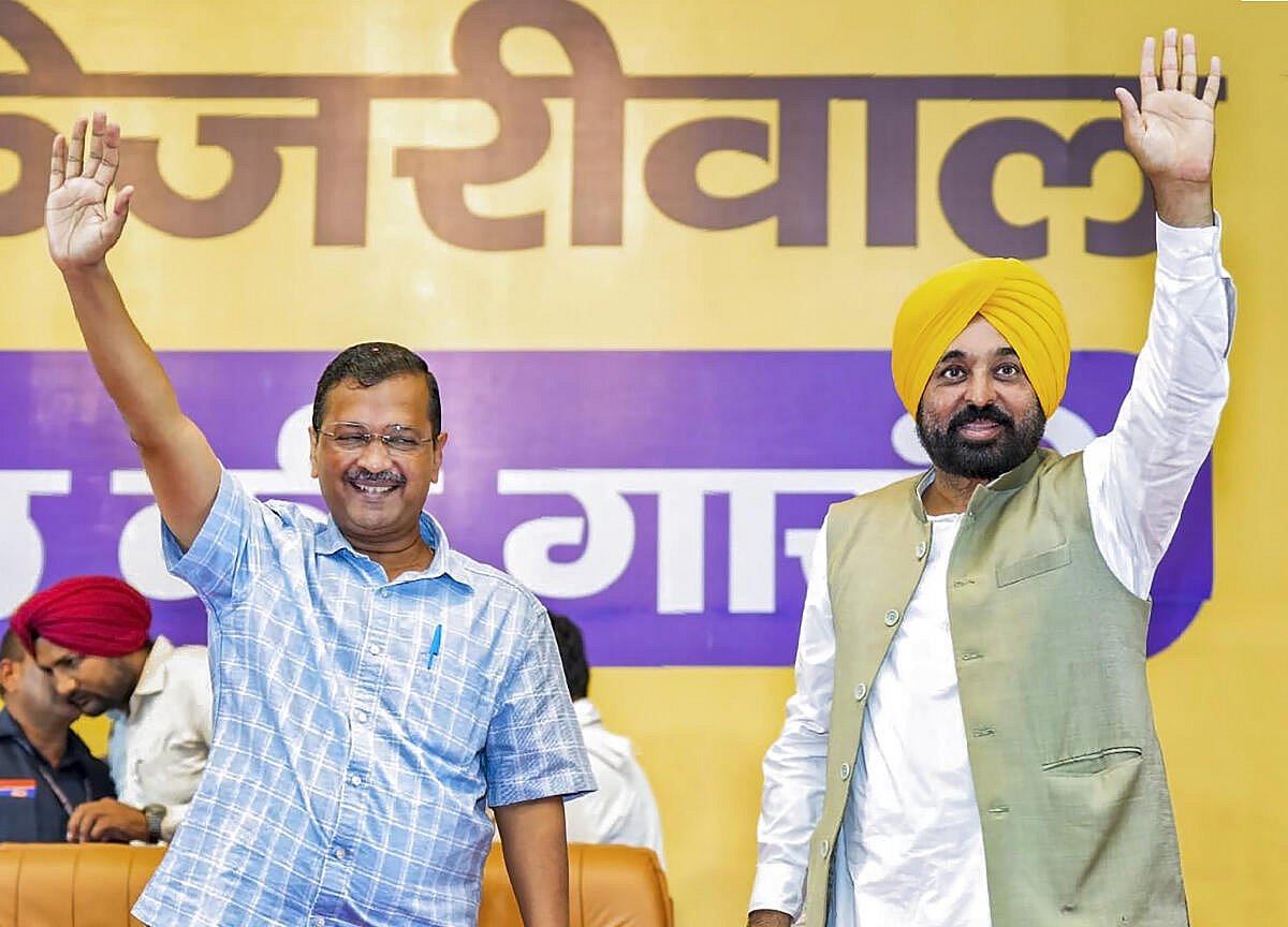 ಪಂಜಾಬ್ AAP ಘಟಕದಲ್ಲಿ ಭಿನ್ನಮತ ವದಂತಿ: ಶಾಸಕರೊಂದಿಗೆ CM ಮಾನ್, ಕೇಜ್ರಿವಾಲ್ ಸಭೆ