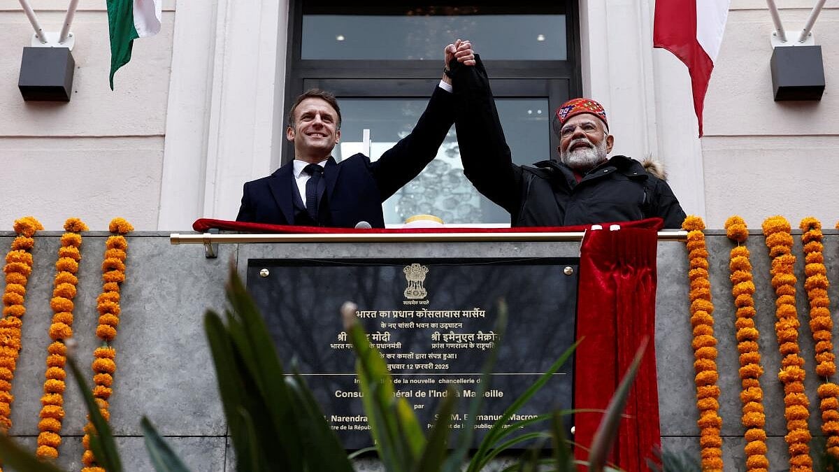 ಫ್ರಾನ್ಸ್‌ನಲ್ಲಿ ಭಾರತೀಯ ರಾಯಭಾರ ಕಚೇರಿ ಉದ್ಘಾಟಿಸಿದ ಮೋದಿ, ಮ್ಯಾಕ್ರನ್‌