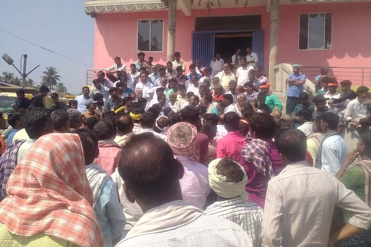 ನ್ಯಾಮತಿ: ಕಲ್ಲು ಗಣಿಗಾರಿಕೆ ನಿಲ್ಲಿಸಲು ಗ್ರಾಮಸ್ಥರ ಆಗ್ರಹ