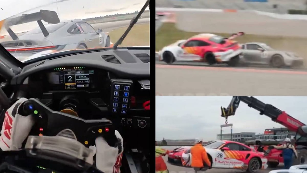 ಸ್ಪೇನ್‌ | ರೇಸ್‌ ವೇಳೆ ಪಲ್ಟಿಯಾದ ತಮಿಳು ನಟ ಅಜಿತ್‌ ಕಾರು: ಅಪಾಯದಿಂದ ಪಾರು