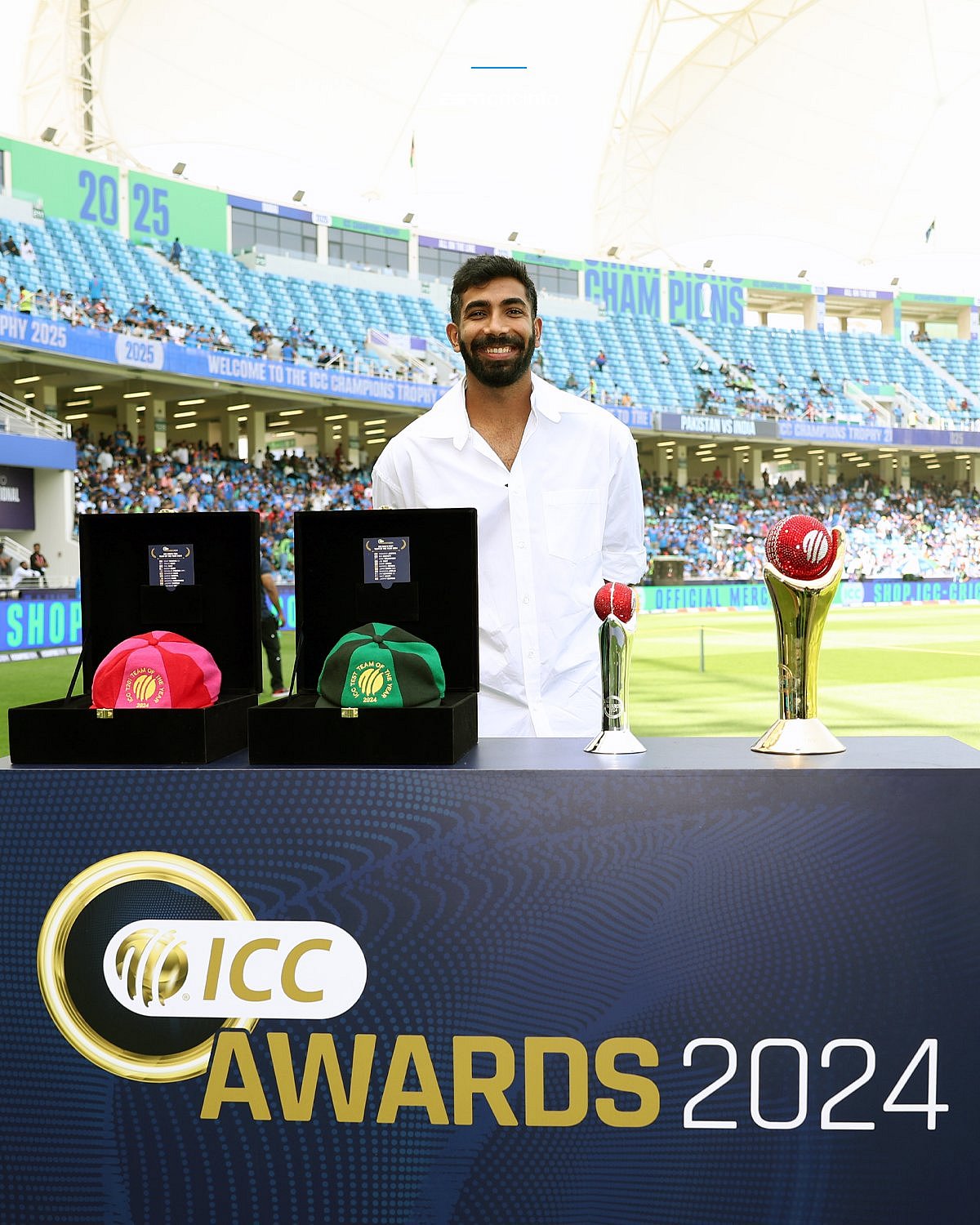 ಬೂಮ್ರಾಗೆ ಐಸಿಸಿ ಪ್ರಶಸ್ತಿ ಪ್ರದಾನ