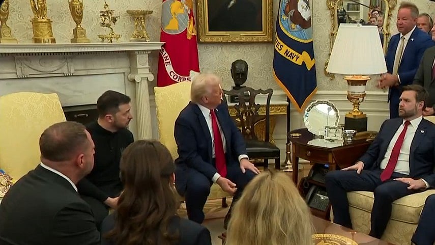 ಯುದ್ಧ ಮುಗಿದ ಮೇಲೆ ಸೂಟ್‌ ಧರಿಸುತ್ತೇನೆ: ವರದಿಗಾರನಿಗೆ ಝೆಲೆನ್‌ಸ್ಕಿ‌ ತಿರುಗೇಟು