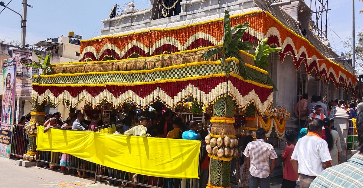 ಕೆ.ಆರ್.ಪುರ: ಆಂಜನೇಯಸ್ವಾಮಿ ದೇವಸ್ಥಾನ ಜೀರ್ಣೋದ್ಧಾರ