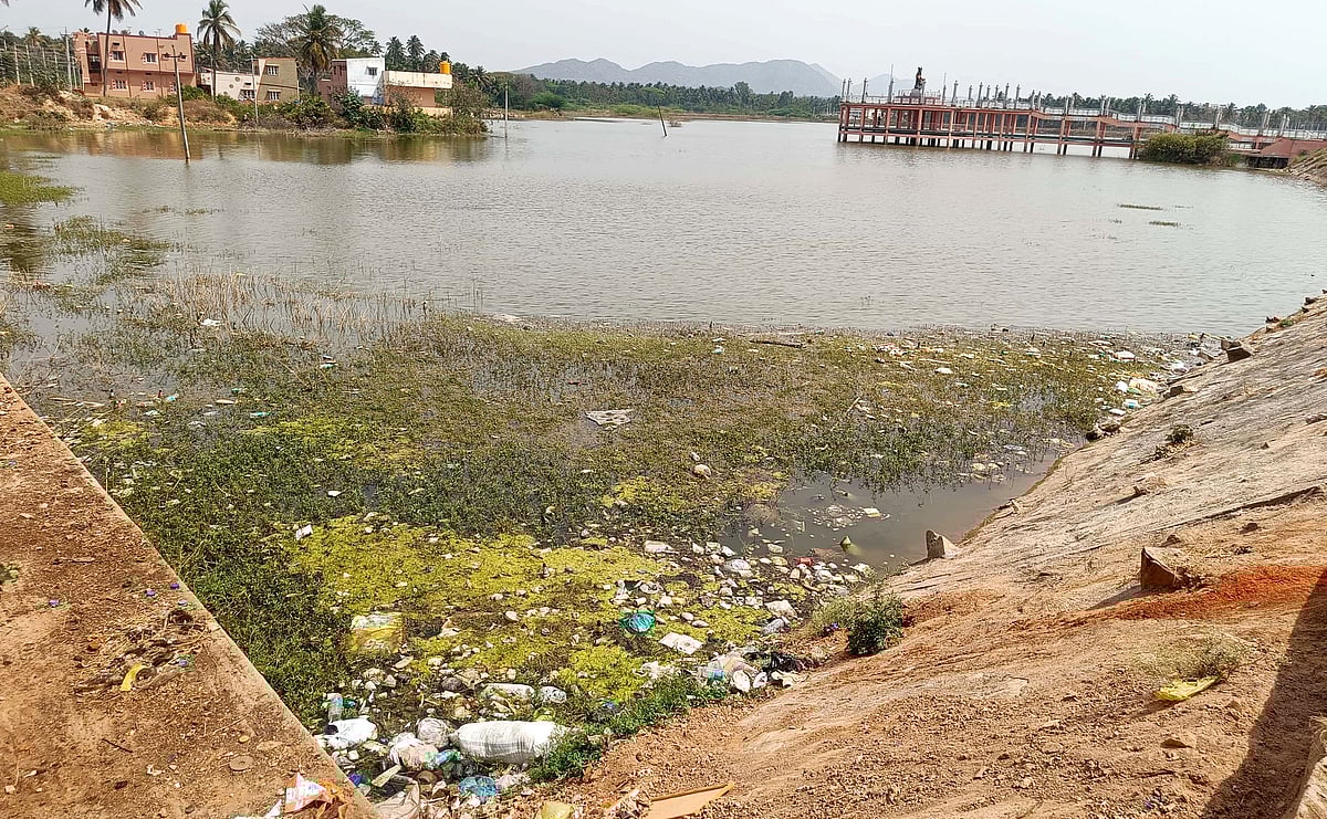 ಹೊಳಲ್ಕೆರೆಯ ತ್ಯಾಜ್ಯದಿಂದ ಮೂರೂ ಕೆರೆಗಳ ಒಡಲು ಮಲಿನ!
