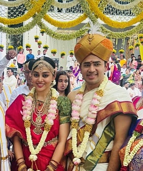 PHOTOS | ಸಂಸದ ತೇಜಸ್ವಿ ಸೂರ್ಯ–ಶಿವಶ್ರೀ ಸ್ಕಂದಪ್ರಸಾದ್ ಮದುವೆ ಸಂಭ್ರಮ