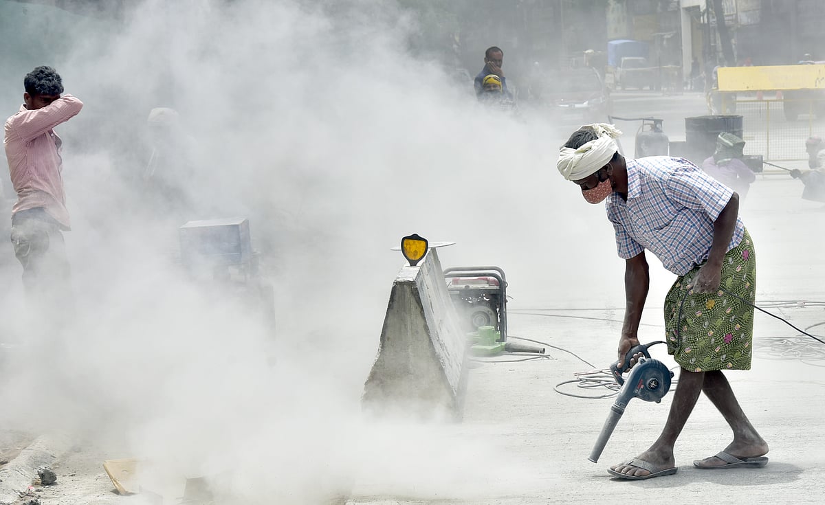 ಬೆಂಗಳೂರು: ಉಷ್ಣಾಂಶ ಏರಿಕೆ, ದೂಳಿನ ಕಣ ಹೆಚ್ಚಳ